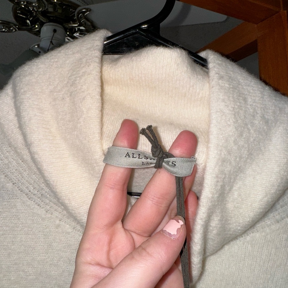 All Saints LockRoll Nexk Astmmetric Sweater NWT - Picture 7 of 10
